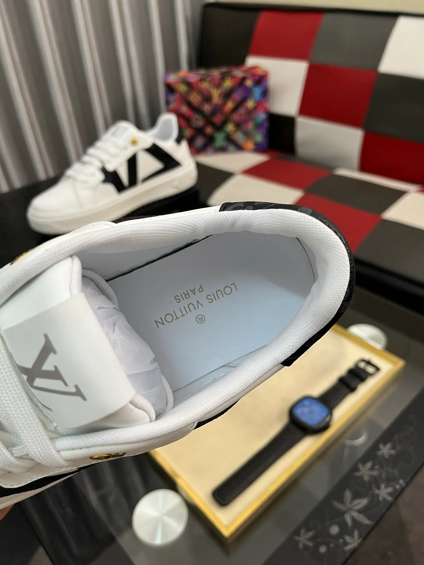 Men's shoes 💰520⌚️⌚️LV Louis Vuitton. The latest fashionable casual shoes are popular in physical stores. New spring and summer comfortable imported custom original cowhide, unique jacquard fabric element design. With sheepskin lining, Lv original bottom, [sun][sun] high-end packaging and high quality💪Details determine the quality, you can enter and leave the counter at will, welcome to compare🇮🇹Number of sizes 38-445️⃣Color options available